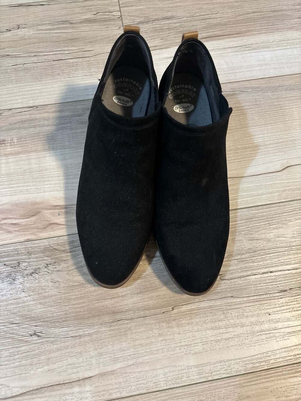 Dr. Scholl's Women's Laurel Ankle Boot Suede Black - Picture 5 of 7